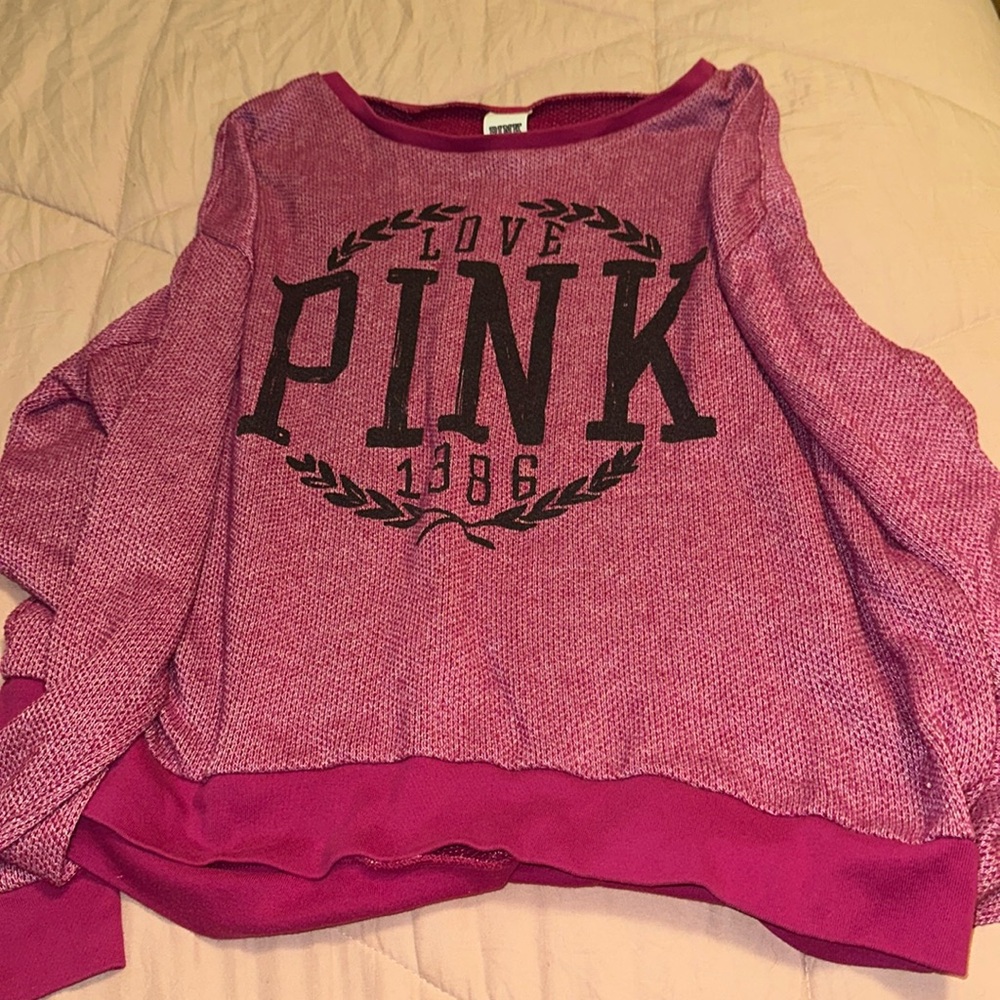 Pink sweater. Size L. Good condition